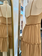 Load image into Gallery viewer, Kendra Camel or Black Flowy Short Dress