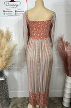 Load image into Gallery viewer, Grecia Multicolor Long Dress with Long Sleeve