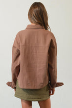 Load image into Gallery viewer, Jenna Brushed Twill Trucker Jacket