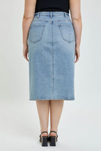 Load image into Gallery viewer, Helen Plus High-Rise Midi Skirt with Front Slit