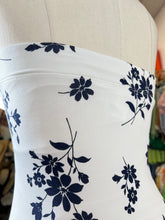 Load image into Gallery viewer, Zina Ivory or Navy Floral Lined Tube Dress