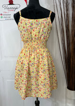 Load image into Gallery viewer, Clearance* Melissa Yellow Spaghetti Strap Ditsy Floral Print Dress