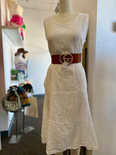 Load image into Gallery viewer, Karin White Linen Maxi Dress