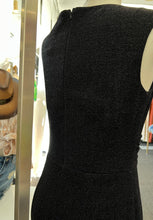 Load image into Gallery viewer, Priscilla Black Shimmer Sleeveless Long Dress