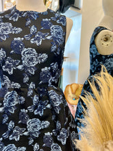 Load image into Gallery viewer, Sienna Navy Blue or White Floral Short Night Dress