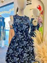 Load image into Gallery viewer, Sienna Navy Blue or White Floral Short Night Dress