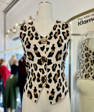 Load image into Gallery viewer, Melanie Animal Print Stretchy Knit Vest