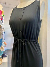 Load image into Gallery viewer, Abbie Black Maxi Button Up Dress