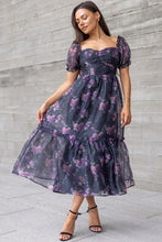 Load image into Gallery viewer, Tessa Tulle Dress with Puff Slave Sweetheart, Neckline Crisscross backing lined.