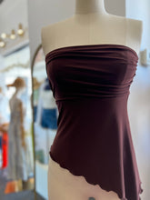 Load image into Gallery viewer, Gabriela White or Chocolate High Low Sleeveless Top