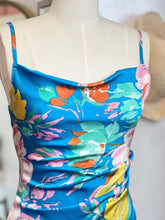 Load image into Gallery viewer, Lucianna Pink/Multicolor Blue Mullti or Mint Multi Spaghetti Strap Midi Dress