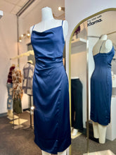 Load image into Gallery viewer, Galilea Brown or Wine Spaghetti Sleeve Long Side Slit Dress