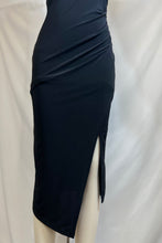 Load image into Gallery viewer, Lizeth Black or Pink Side Rushing Detail Midi Dress