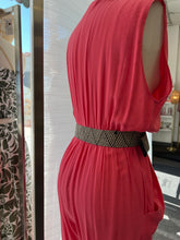Load image into Gallery viewer, Claudia Slate Blue or Pink Drop Shoulder Belt Detail Jumper