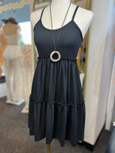 Load image into Gallery viewer, Kendra Camel or Black Flowy Short Dress