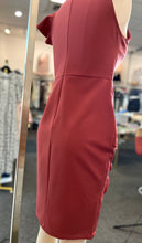 Load image into Gallery viewer, Clearance* Bianca Mauve Round neck front slit Midi dress