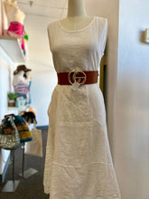 Load image into Gallery viewer, Karin White Linen Maxi Dress