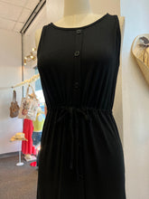 Load image into Gallery viewer, Abbie Black Maxi Button Up Dress
