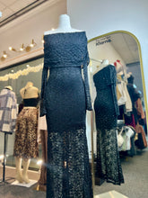 Load image into Gallery viewer, Miriam Off The Shoulder Long Sleeve Flowered Rhinestone Dress