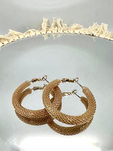 Load image into Gallery viewer, Silver or Gold C-Hoop Post Back Earrings