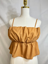 Load image into Gallery viewer, Lola Light Rust or Navy Ruffled Spaghetti Strap Cami Top