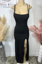 Load image into Gallery viewer, Sasha Black or Emerald Green Long Backless Dress