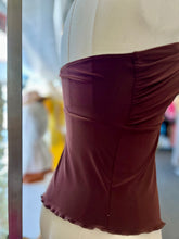 Load image into Gallery viewer, Gabriela White or Chocolate High Low Sleeveless Top