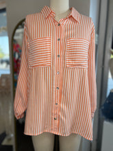 Load image into Gallery viewer, Martina Green Apple or Mandarin Long Sleeve Lined Blouse