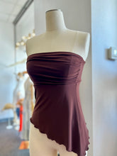 Load image into Gallery viewer, Gabriela White or Chocolate High Low Sleeveless Top