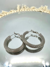 Load image into Gallery viewer, Silver or Gold C-Hoop Post Back Earrings