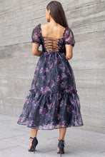 Load image into Gallery viewer, Tessa Tulle Dress with Puff Slave Sweetheart, Neckline Crisscross backing lined.
