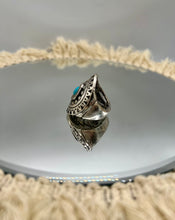 Load image into Gallery viewer, Josie Silver and Turquoise Adjustable Ring