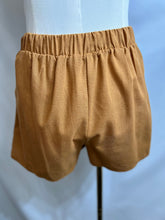 Load image into Gallery viewer, Lola Light Rust Linen Tortoise Button Detail Skort