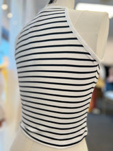 Load image into Gallery viewer, Celine Stripes Black or White Razor Tank Top