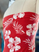Load image into Gallery viewer, Griselda Coral Floral Strapless Tube Dress