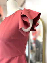 Load image into Gallery viewer, Clearance* Bianca Mauve Round neck front slit Midi dress