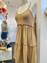 Load image into Gallery viewer, Kendra Camel or Black Flowy Short Dress