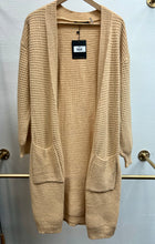 Load image into Gallery viewer, Hayven Mustard Self Tie Long Cardigan