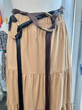 Load image into Gallery viewer, Alondra Self lariat Style Belt with Gold Buckle PU Leather