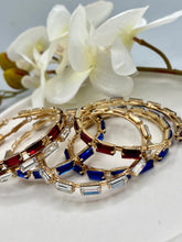 Load image into Gallery viewer, Jules Faux Clear Swarovski Hoops