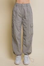 Load image into Gallery viewer, Laura Olive, Light Gray or Black Parachute Pants