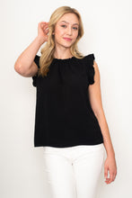 Load image into Gallery viewer, Gina Moss/Gray, Black or White Sleeveless Round Neck Top