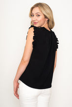 Load image into Gallery viewer, Gina Moss/Gray, Black or White Sleeveless Round Neck Top