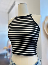 Load image into Gallery viewer, Celine Stripes Black or White Razor Tank Top
