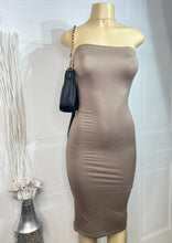 Load image into Gallery viewer, Karina Mocha or Black Tube Dress
