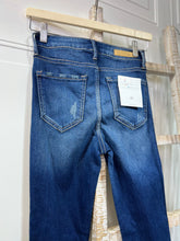 Load image into Gallery viewer, Leah Dark Blue High Rise Skinny Denim Jeans