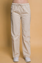 Load image into Gallery viewer, Jessie Khaki & Black Striped Joggers