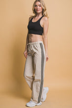 Load image into Gallery viewer, Jessie Khaki & Black Striped Joggers