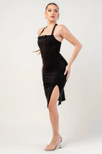 Load image into Gallery viewer, Camila Stretchy Woven Halter Neck Front Bow Dress