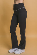 Load image into Gallery viewer, Alexa Contrasting Black and White High Waisted Yoga Pants